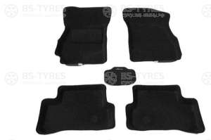 Коврики в салон 3D ворс  Hyundai Accent / Хендай Аксент 1999- 2012 темно-серый