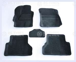 Коврики в салон 3D ворс  Mazda 3 / Мазда 3 2003-2009 темно-серый