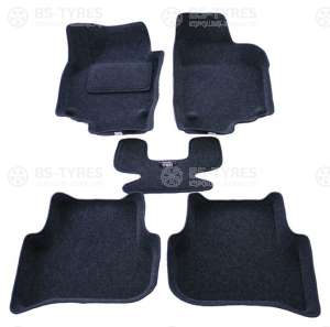 Коврики в салон 3D ворс Renault Fluence  Skoda Yeti 2009-2017 / Флюенс /Шкода Йети серый