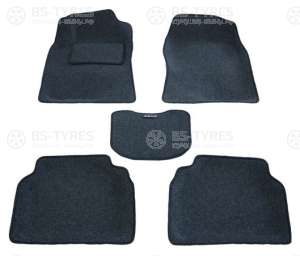 Коврики в салон 3D ворс Toyota Avensis / Тойота Авенсис 2002-2009  темно-серый